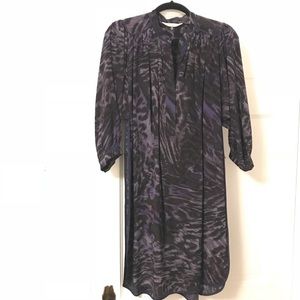 Rebecca Taylor Silk Animal Print Dress - 4